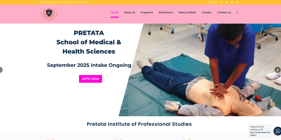What Is the Pretata Institute of Professional Studies Nursing Fee Structure 2025/2026?