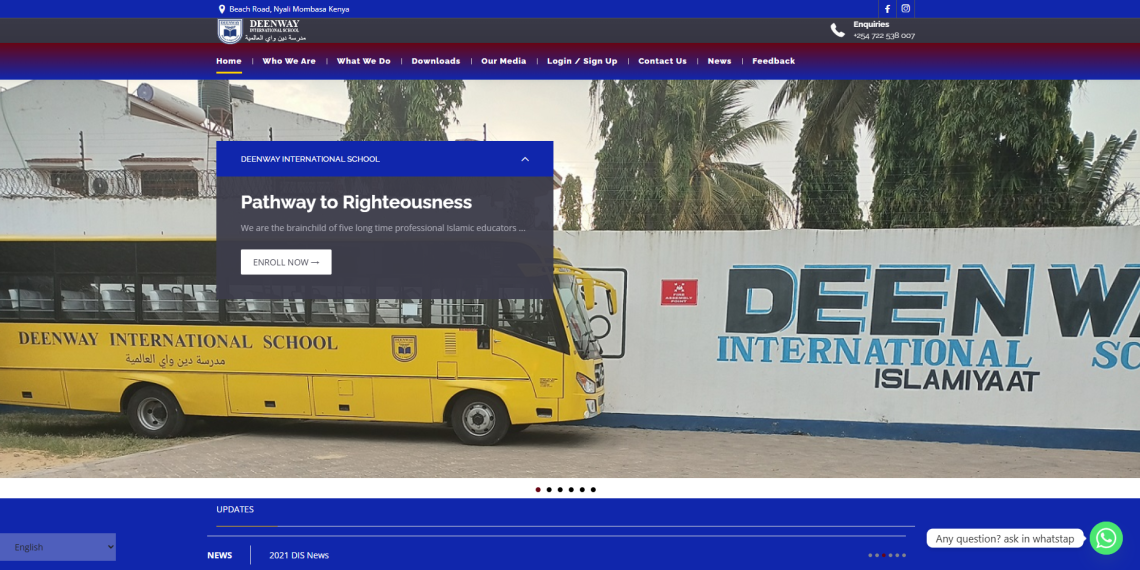 Deenway International School Fees, Location, and Contacts