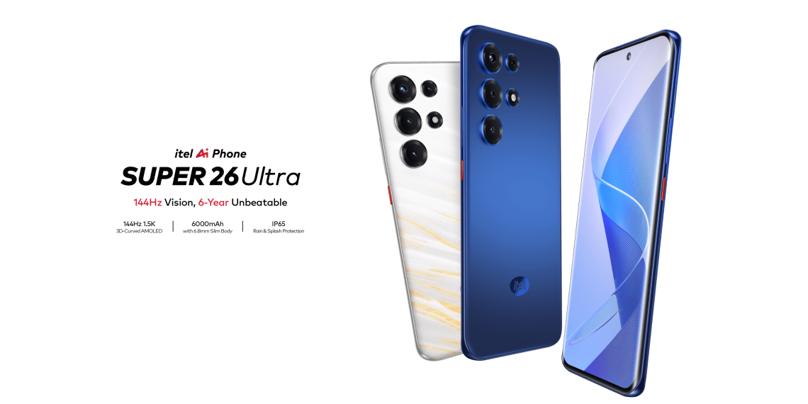 itel SUPER 26 Ultra Launches with Curved AMOLED Display