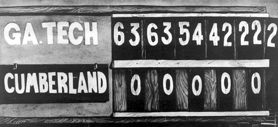 1916 Cumberland vs. Georgia Tech Football Game