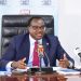 Education Cabinet Secretary Julius Ogamba addressing the media during a press conference at the University of Nairobi.