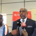 Kenya’s High Commissioner to Mozambique, Ambassador Philip Githiora, speaking to the media during an event in Maputo.
