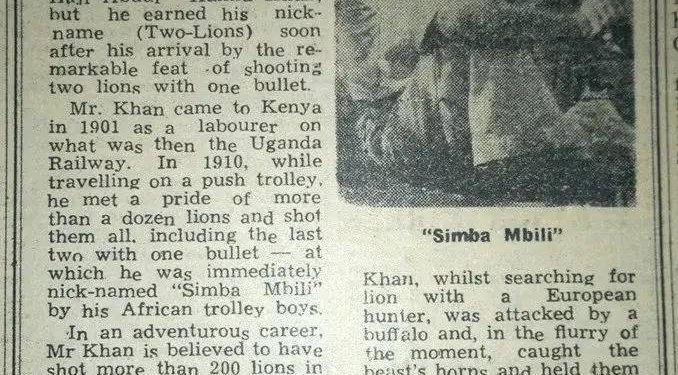 The Legendary Story of Simba Mbili: Haji Abdul Hamid Khan
