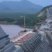 A view of the Grand Ethiopian Renaissance Dam (GERD) under construction on the Blue Nile River in Ethiopia.
