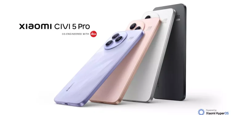 Xiaomi Civi 5 Pro Launched – 200MP Camera, 120W Fast Charging & Sleek Design