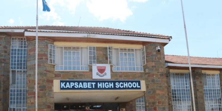 Kapsabet High School. PHOTO/Kapsabet High School