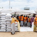 Bags of grains are distributed by WFP in Mafa, in Borno State, Nigeria. (WFP)