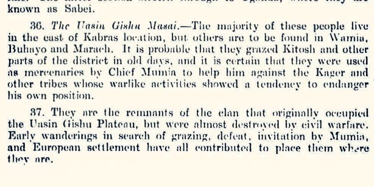 Malava Maasai History and Elections