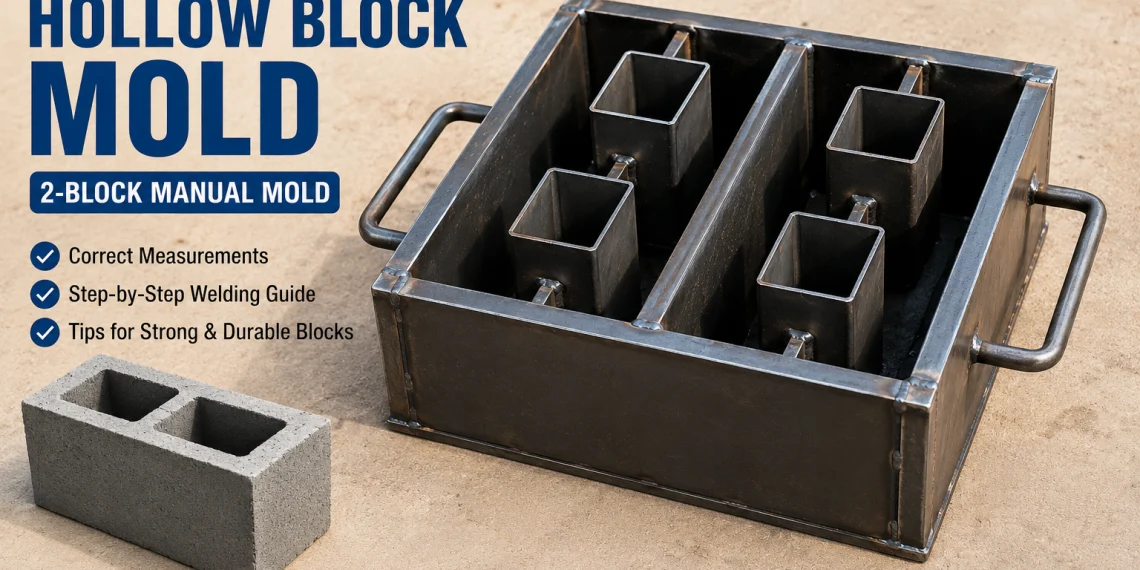 How to Weld a 2-Block Rectangular Hollow Block Mold: Measurements, Materials and Step-by-Step Guide