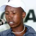 Young Julius Malema during his early years in student politics in South Africa.