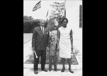 Young Uhuru Kenyatta during his early years as the son of Kenya’s founding president Jomo Kenyatta.